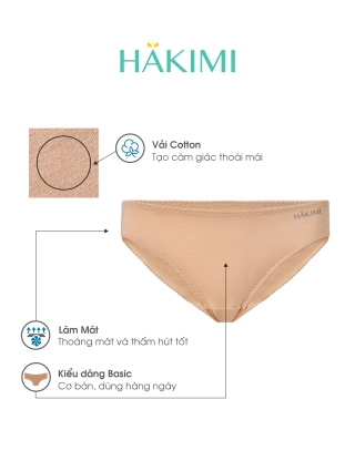 Quần Lót Nữ HAKIMI Chất Liệu Cotton Trơn Mềm Mịn Mát Mẻ QL230126